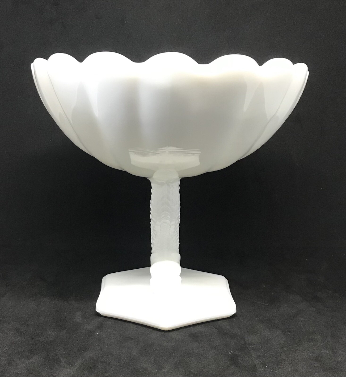Vintage Westmoreland Dolphin White Milk Glass Open Compote 🌹 eBay