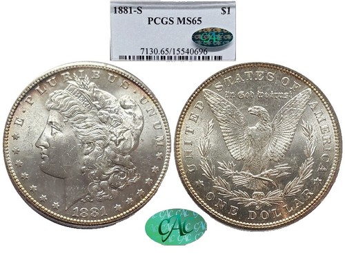 1878-S $1 Morgan Silver Dollar PCGS MS 65 CAC | Uncirculated UNC
