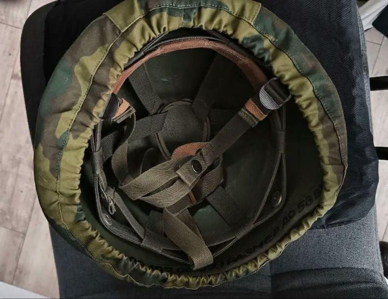6B7-1M Russian Helmet with Flora Helmet Cover | eBay