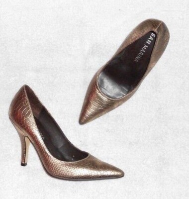 Escarpins SAN MARINA En Simili Cuir - Taille 36 EU - Talons Hauts (plus De 7 Cm) - Occasion