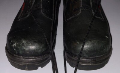 Red Wing Shoes Men's Black Leather 6633 Oxford Steel Toe Lace Up