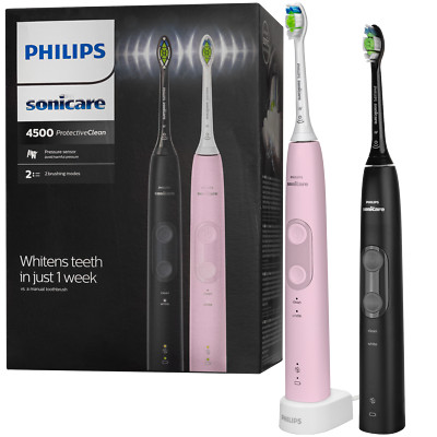 NEU Philips ProtectiveClean 4500 HX6830 2er Pack Schallzahnbürste Weiß