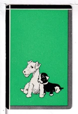 Single Vintage ID Named Dogs, "Pals", Playing Card DA 8-12 C