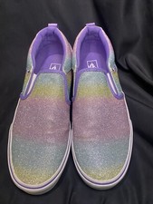 EUC VANS Ombr Glitter Missy Classic Slip on Sz 6