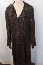 Vintage David Warren Long English Country dark cottage core Edwardian dress 12