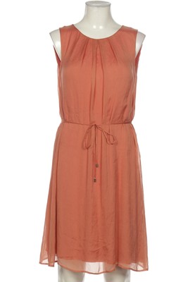 Hallhuber Kleid Damen Dress Damenkleid Gr. M Seide Orange #xy04jqc