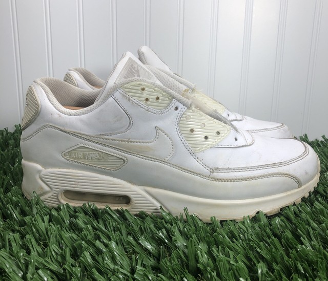 Size 11 - Nike Air Max 90 White Leather 2014 for sale online | eBay