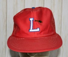 Louisville Redbirds With Pin Mesh Trucker Hat Snapback Vintage Made In USA