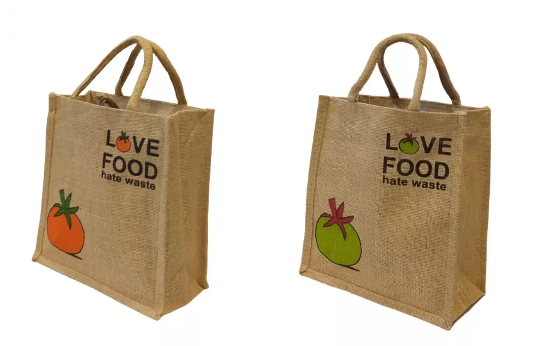 Love food hate waste jute bag clearance