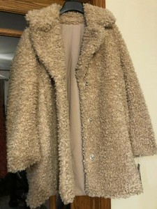 kensie faux shearling coat