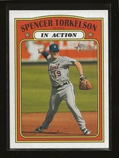 SPENCER TORKELSON 2021 Topps Heritage Minor League Base Card GCL Tigers (#189)