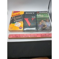 Kodak FujiFilm Sony Video Cassette Tapes Blank Sealed