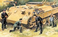 German Tank Crew (1943-1945) (1 Officer,1 Unterofficer,2 Soldiers) 1:3 5 Kit