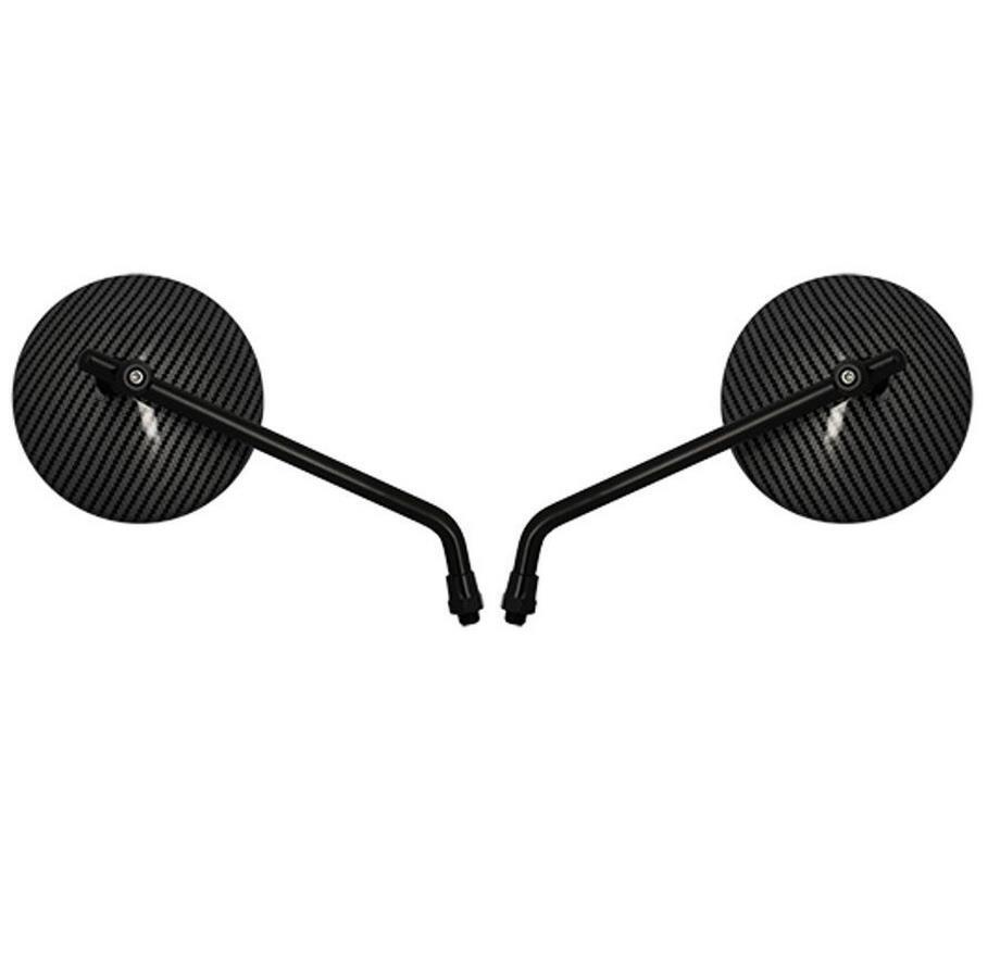 Rétroviseurs carbone Blackway avec miroir anti-reflet et bras en aluminium