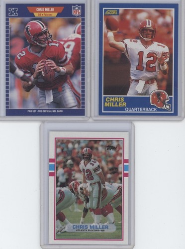 Lot of 45 Different Chris Miller Football Cards