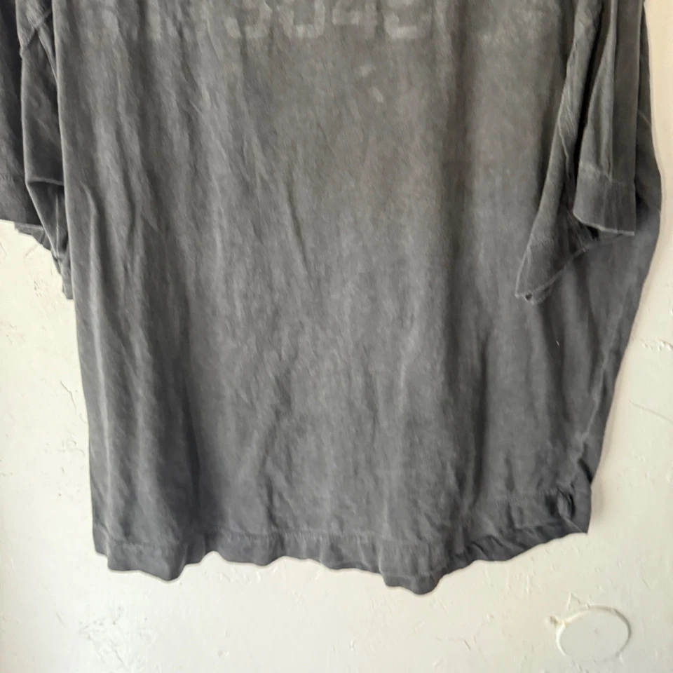 Camiseta GASP Para Hombres Negra Algodón Pesado Estampado Gráfico Manga Corta Atletismo L Foto 3 de 4