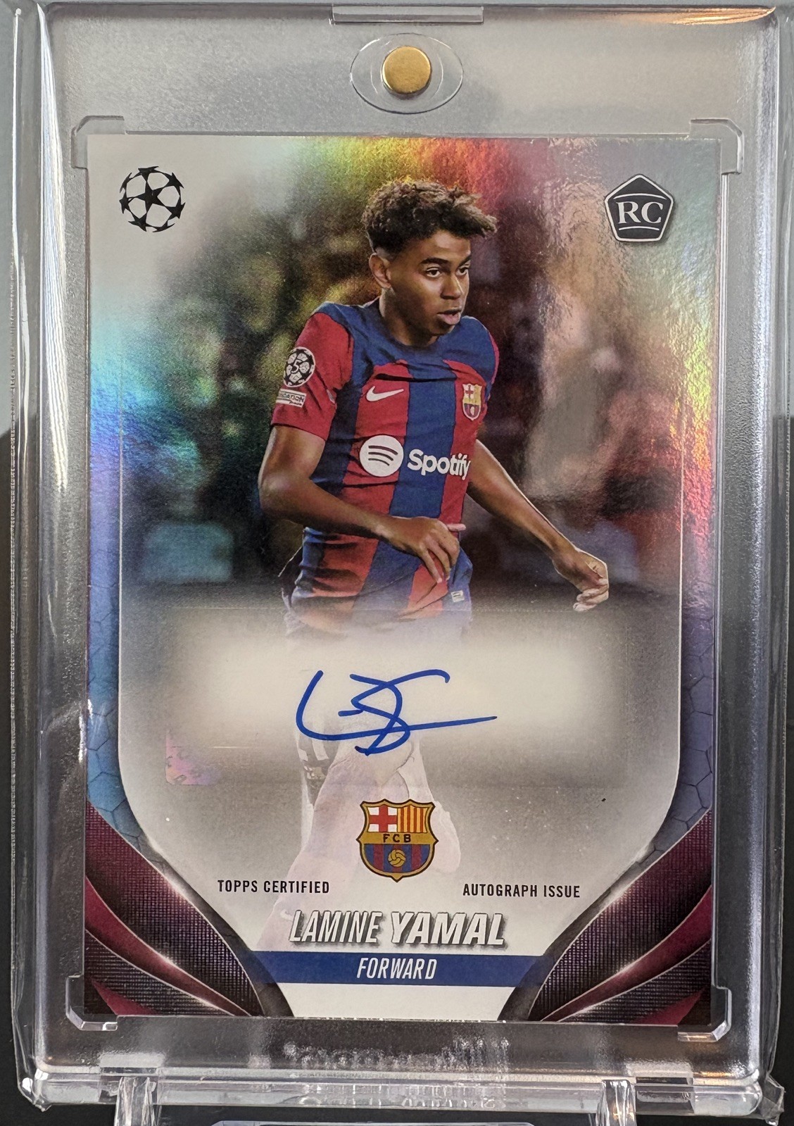 2023-24 Topps UEFA Lamine Yamal #A-LY RC Rookie Auto