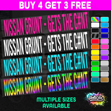 Nissan 4X4 car vinyl STICKER funny DECAL 4WD JDM Van Truck Drift