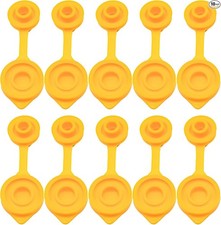 10 Pcs Vents for Plastic Gas Cans, Vent Caps, Yellow Fuel Can Jug Vents/Cap Repl