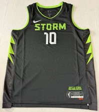 Sue Bird Seattle Storm Rebel Edition Nike Victory Black Jersey Women XL NWT $100