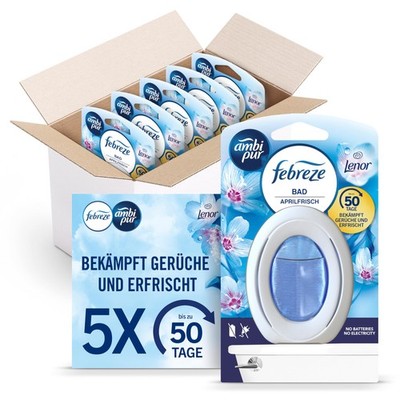 Febreze Bad Lufterfrischer, Lenor Aprilfrisch, 5 5 stück (1er Pack), Weiß 