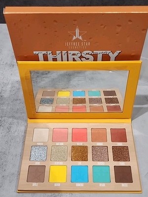 Jeffree Star Thirsty Eyeshadow Pressed Pigment Palette Makeup 15 x .069 oz/1.95g
