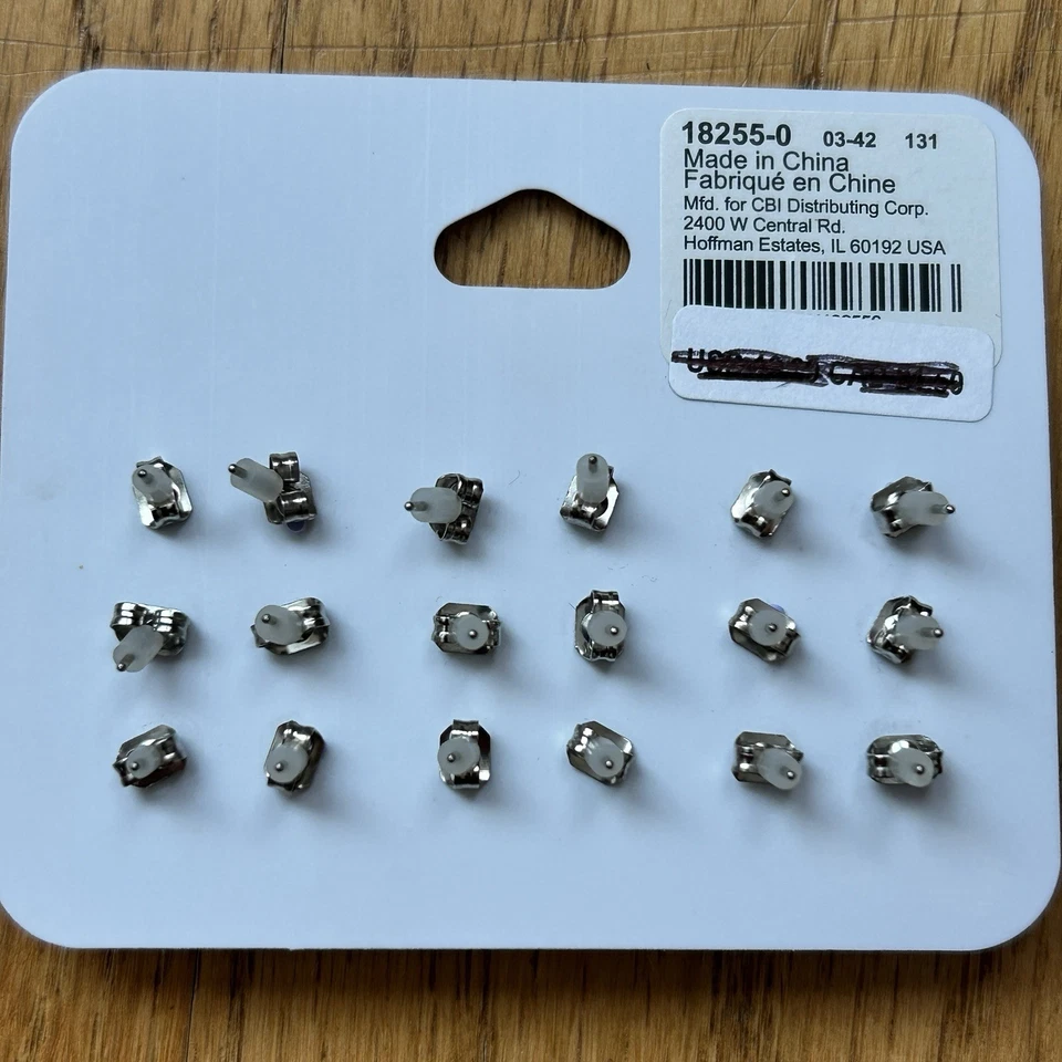 Claire’s 18 Piece Roses Earring Jewelry Set NWT Flower Glitter Studs - Image 3 of 3