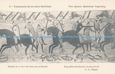 R035932 Die Königin Mathilde Wandteppich König Edward Harolds Brüder Tod