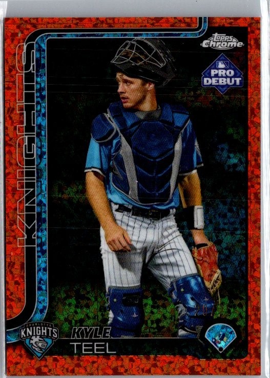 2025 Topps Pro Debut - Chrome Kyle Teel #PDC-185 Orange Mini-Diamond /25