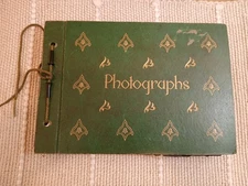 Vintage 1940/50s Black & White Photo Album Travelers US Pictures -C2