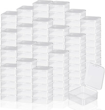 300 Pcs Small Plastic Bead Storage Containers for Organizing with Hinged Lid Tra