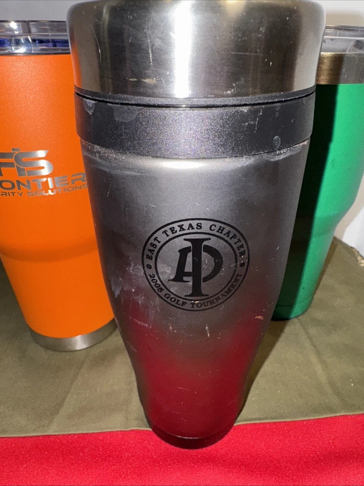 RTIC Orange and Green 30 oz & 20 oz Polar Tumbler Lot of 3 Pre-Owned with Lids - Image 4 of 4