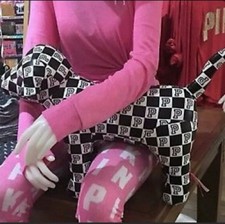 VICTORIA SECRET PINK FASHON SHOW DOG LIMITED EDITION CHECKERED 2018 X-LARGE