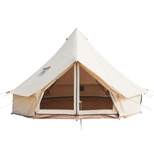 Bell Tent,4 Seasons Breathable 100 Cotton Canvas Yurt Tent - w/Stove Jack,Lu...