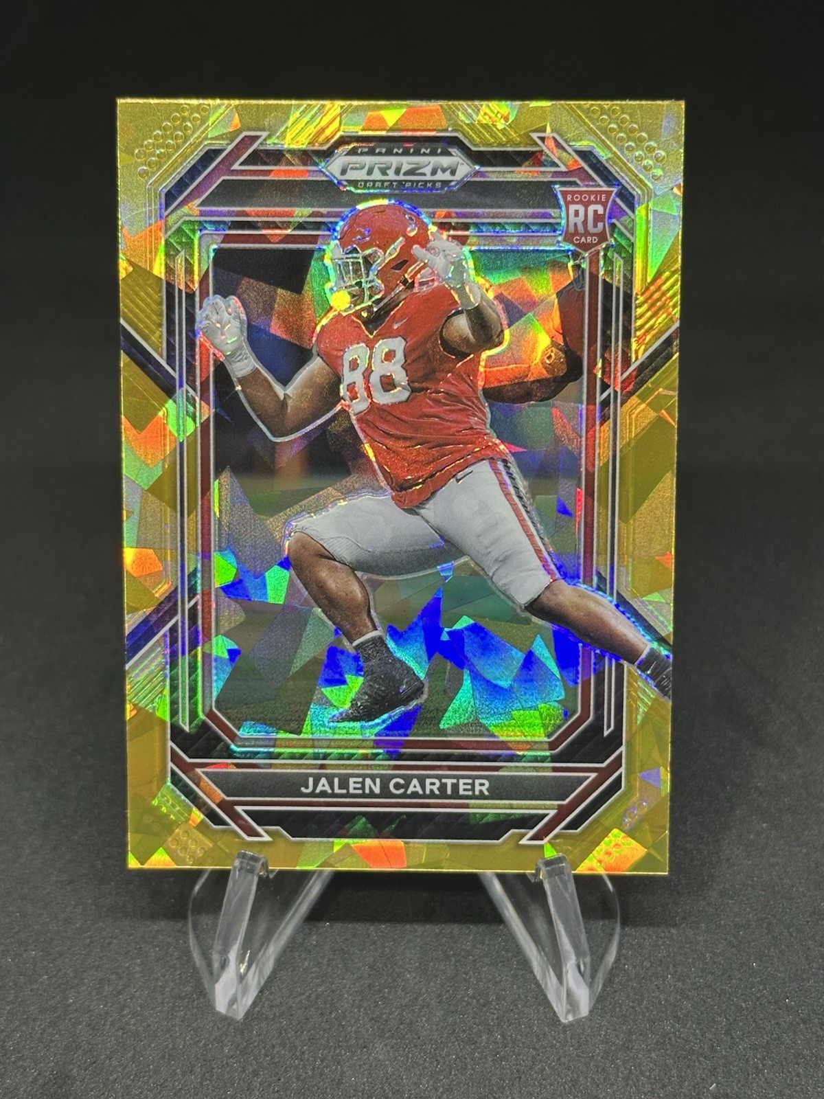 2023 Panini Prizm Draft Picks - Jalen Carter #163 Gold Ice Prizm (RC)