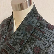 Kimono KJ2574 Oshima Tsumugi Height 151cm Pure Silk