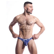 NWT N2N Bodywear Swirl X Bikini Swimsuit Sz L