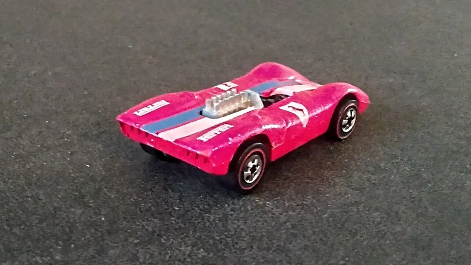 UNRESTORED!! hot wheels redline ferrari 312p flying colors very nice condition - Image 3 of 4