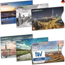 6er Set TÜV geprüfte RFID & NFC Blocker Kreditkarten-Schutzhülle - Stabile E