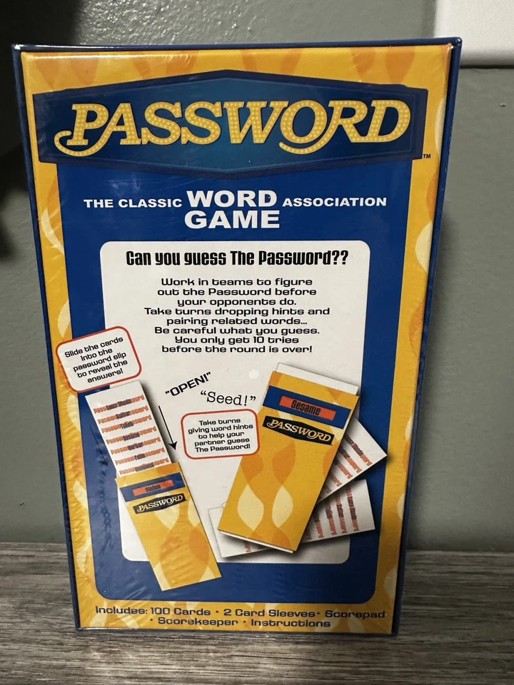 Password The Classic Word Game Classic Series Cardinal 2017 New Sealed - Image 2 of 3