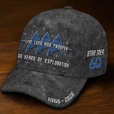 Cappellino stampato Star Trek 60° anniversario