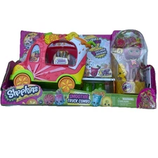 Shopkins Shoppies Pineapple Lily Smoothie Truck Playset Doll Car New