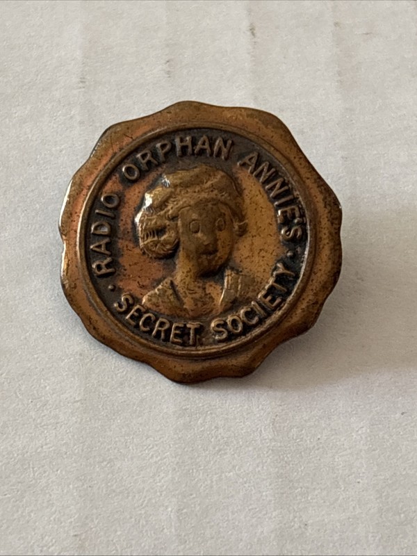 Vintage Radio Orphan Annie’s  Secret Society Pin