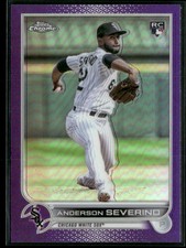 Anderson Severino 2021 Topps Chrome Update Purple Refractor Chicago White Sox
