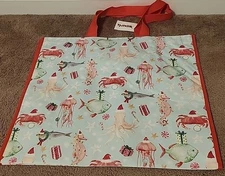 TJ MAXX - Super Cute Christmas Sea Creatures - Large Reusable Shopping Tote Bag