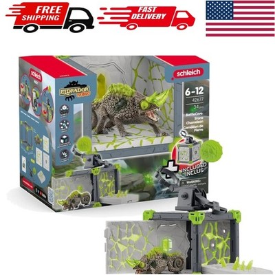 Eldrador Creatures - 34-Piece Chameleon Battle Cave Playset for Imaginative Play