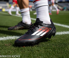 New Adidas F50 League FG/MG Men's Soccer Cleats Black Red IE1294 US SIZE 10