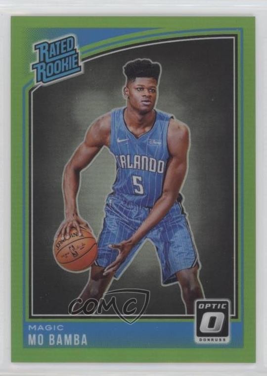 2018 Panini Donruss Optic Rated Rookie Lime Green Prizm 68/149 Mo Bamba #160 5xx