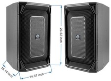 Singtronic High Quality 5000W Vocal Karaoke Speakers Pair - Black