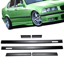 T�rleisten SET Schwarz Zierleisten passt f�r BMW E36 Limousine Touring Serie & M